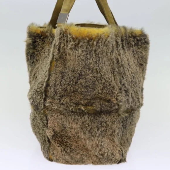 CHANEL Hand Bag Canvas Brown CC Auth bs14058 - Picture 2 of 5